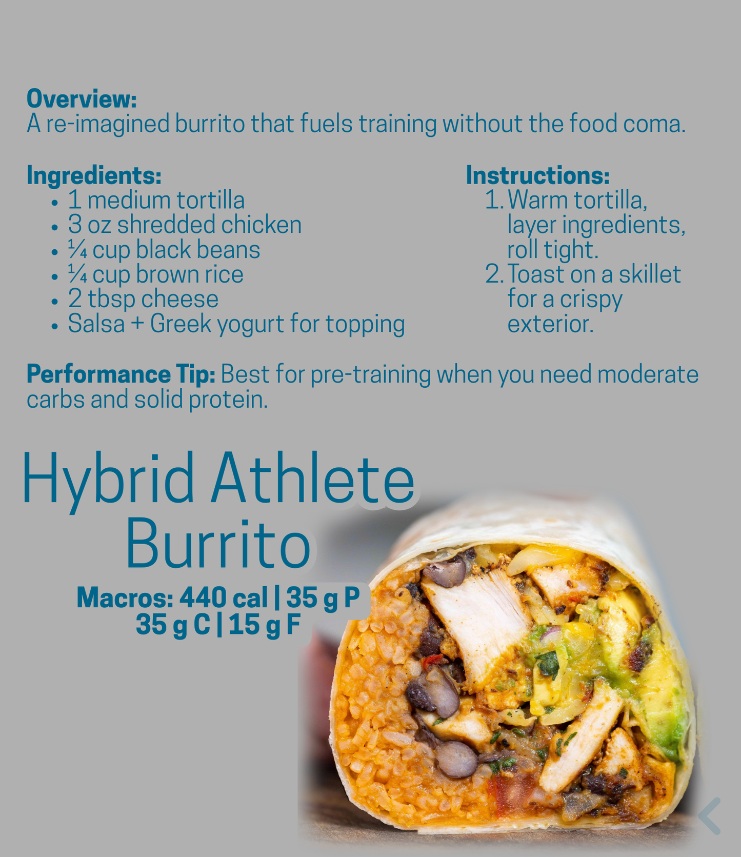 The Hybrid Athlete’s 10-Meal Fuel Guide