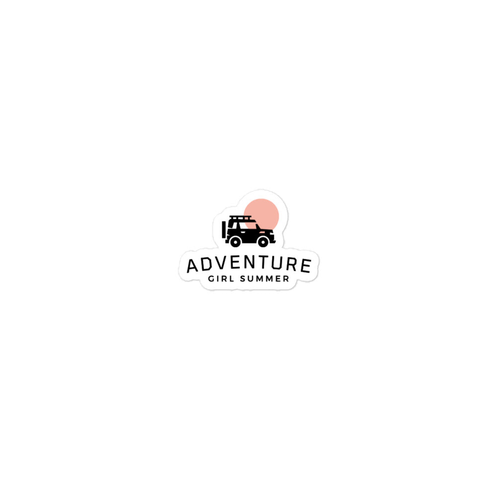 Adventure Girl Summer Sticker