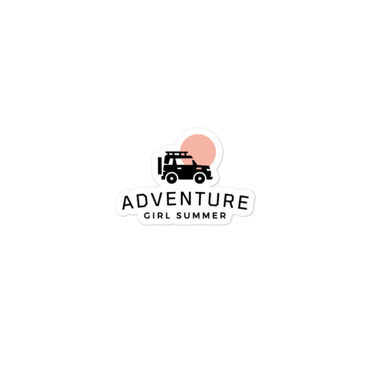 Adventure Girl Summer Sticker