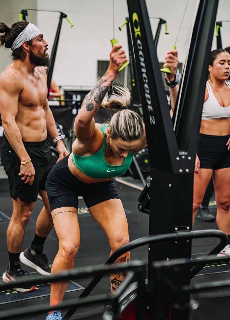 Karyn Guidry on the Concept2 SkiErg at HYROX