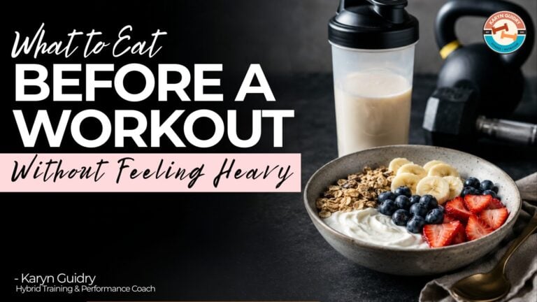 What to Eat Before a Workout (Without Feeling Heavy)