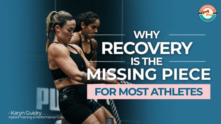 Why Recovery is the Missing Piece for Most Athletes