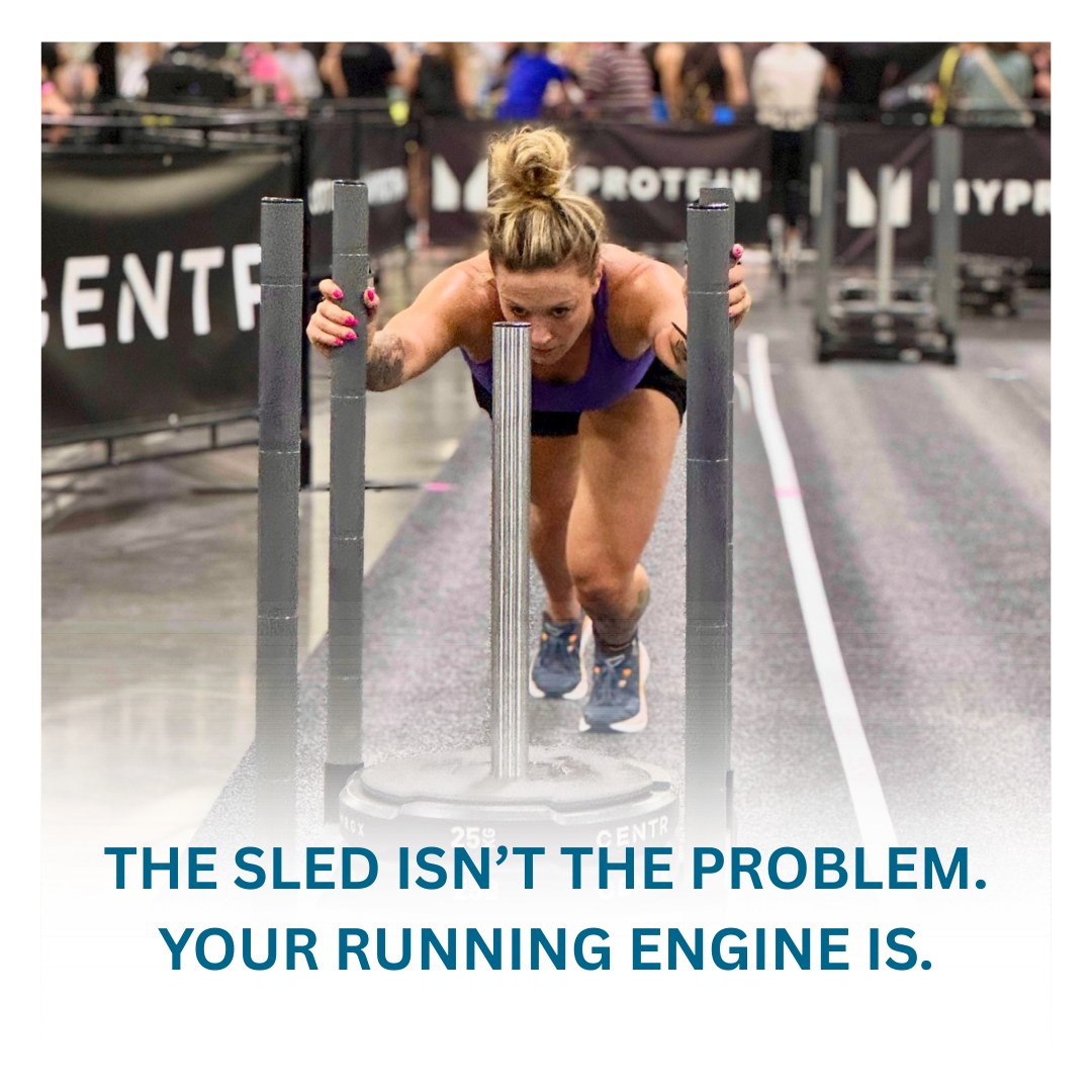 THE SLED ISN'T THE PROBLEM. YOUR RUNNING ENGINE IS.