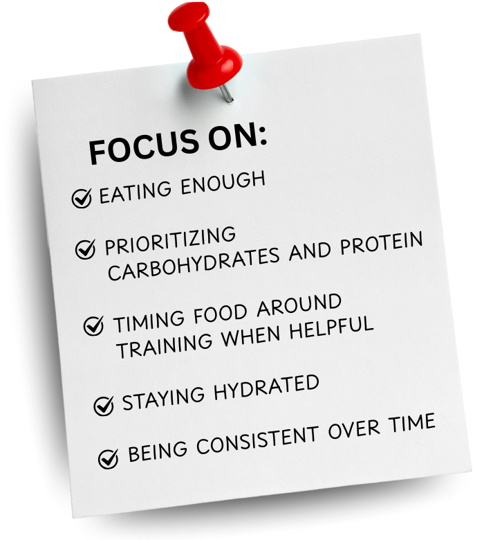 EATING ENOUGH PRIORITIZING